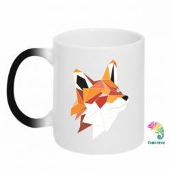 Чашка-хамелеон Fox Triangular Art - PrintSalon