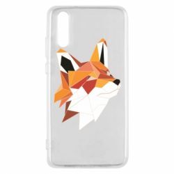 Чохол для Huawei P20 Fox Triangular Art - PrintSalon