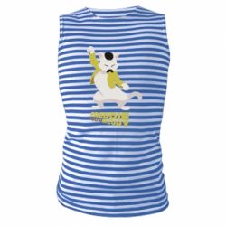 Майка-тельняшка Freddie meowrcury - PrintSalon