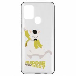 Чехол для Samsung A21s Freddie meowrcury - PrintSalon