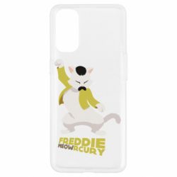 Чехол для Oppo Reno 4 Freddie meowrcury - PrintSalon