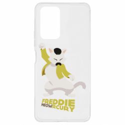 Чехол для Xiaomi Redmi Note 10 Pro Freddie meowrcury - PrintSalon