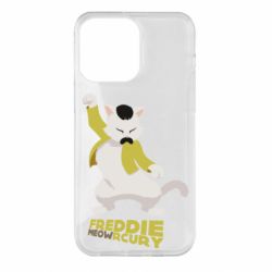 Чехол для iPhone 14 Pro Max Freddie meowrcury - PrintSalon