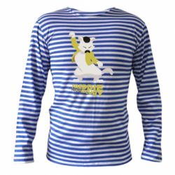 Тельняшка с длинным рукавом Freddie meowrcury - PrintSalon