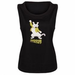 Женская майка Freddie meowrcury - PrintSalon