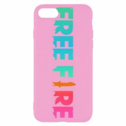 Чехол для iPhone SE 2022 Free fire gradient logo - PrintSalon