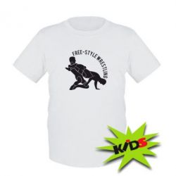 Детская футболка Free-style wrestling - PrintSalon