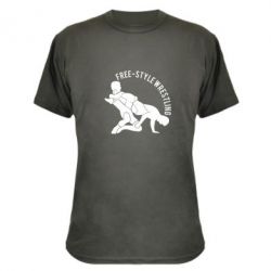 Камуфляжная футболка Free-style wrestling - PrintSalon