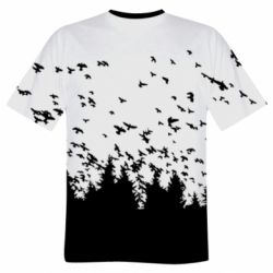 Мужская футболка 3D Freedom and bird - PrintSalon