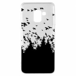 Чехол для Samsung A8 2018 Freedom and bird - PrintSalon