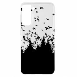 Чехол для Samsung S21 Freedom and bird - PrintSalon