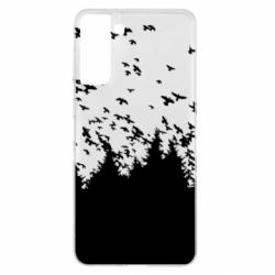 Чехол для Samsung S21+ Freedom and bird - PrintSalon