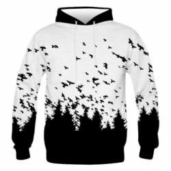 Мужское 3D худи Freedom and bird - PrintSalon