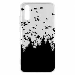 Чехол для Huawei P20 Freedom and bird - PrintSalon