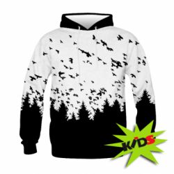 Детское 3D худи Freedom and bird - PrintSalon