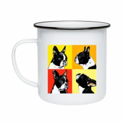 Кружка эмалированная Френчи - PrintSalon