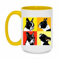 Чашка двухцветная 420ml Френчи - PrintSalon