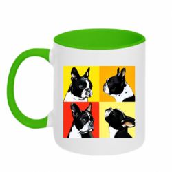 Чашка двухцветная 320ml Френчи - PrintSalon