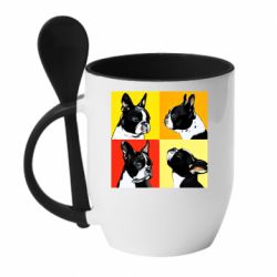 Чашка с ложкой Френчи - PrintSalon