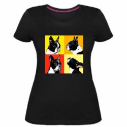 Женская премиум футболка Френчи - PrintSalon