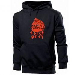 Мужское худи Fresh Meat Pudge - PrintSalon