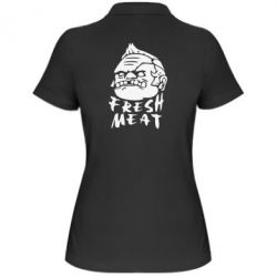 Женское поло Fresh Meat Pudge - PrintSalon