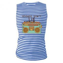 Майка-тельняшка Friends don't lie - PrintSalon