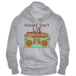 Мужское худи на молнии Friends don't lie - PrintSalon