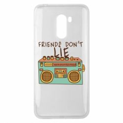 Чехол для Xiaomi Pocophone F1 Friends don't lie - PrintSalon
