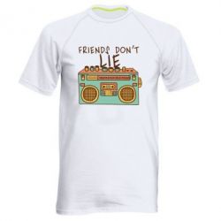 Мужская футболка для спорта Friends don't lie - PrintSalon