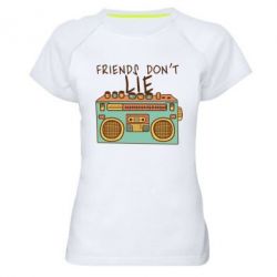 Женская футболка для спорта Friends don't lie - PrintSalon