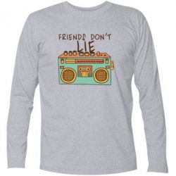 Футболка с длинным рукавом Friends don't lie - PrintSalon