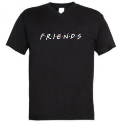 Чоловіча футболка з V-подібним вирізом Friends - PrintSalon