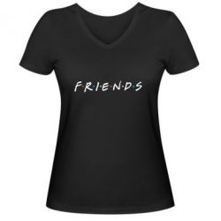 Жіноча футболка з V-подібним вирізом Friends - PrintSalon