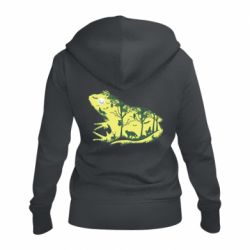 Женское худи на молнии Froggy Night - PrintSalon