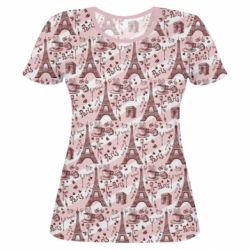 Женская футболка 3D From Paris - PrintSalon