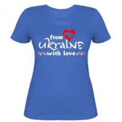 Жіноча футболка From Ukraine (вишиванка) - PrintSalon