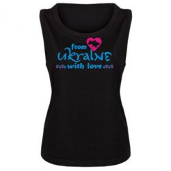 Майка жіноча From Ukraine (вишиванка) - PrintSalon