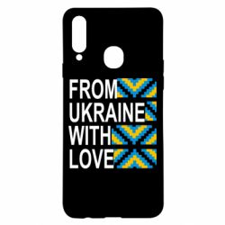 Чехол для Samsung A20s From Ukraine with Love (вишиванка) - PrintSalon