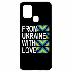 Чехол для Samsung A21s From Ukraine with Love (вишиванка) - PrintSalon