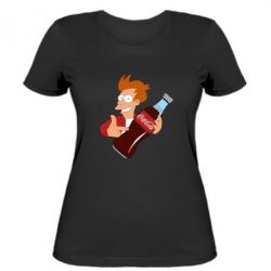 Жіноча футболка Fry suggests cola - PrintSalon