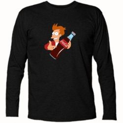 Футболка з довгим рукавом Fry suggests cola - PrintSalon