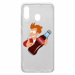 Чохол для Samsung A20 Fry suggests cola - PrintSalon