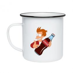 Кружка емальована Fry suggests cola - PrintSalon