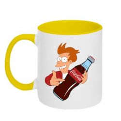 Чашка двокольорова Fry suggests cola - PrintSalon