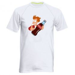 Чоловіча футболка для спорту Fry suggests cola - PrintSalon