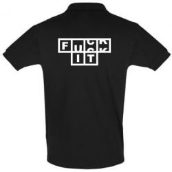 Мужское поло FUCK  IT - PrintSalon