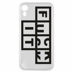Чехол для iPhone XR FUCK  IT - PrintSalon