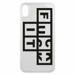Чехол для iPhone Xs Max FUCK  IT - PrintSalon