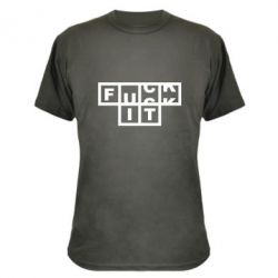 Камуфляжная футболка FUCK  IT - PrintSalon